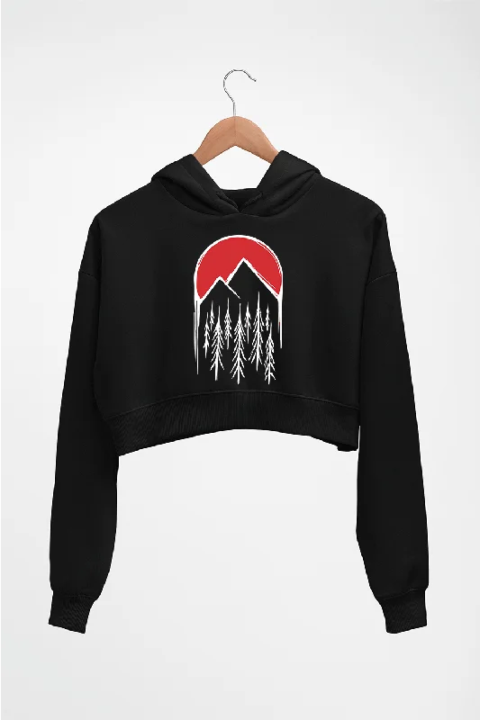 Twin Peaks Crop HOODIE FOR WOMEN