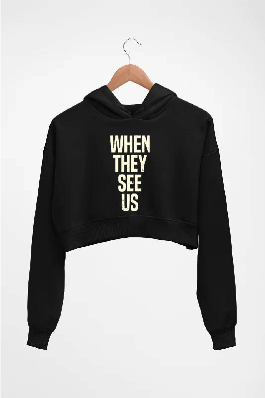 When They See Us Crop HOODIE FOR WOMEN