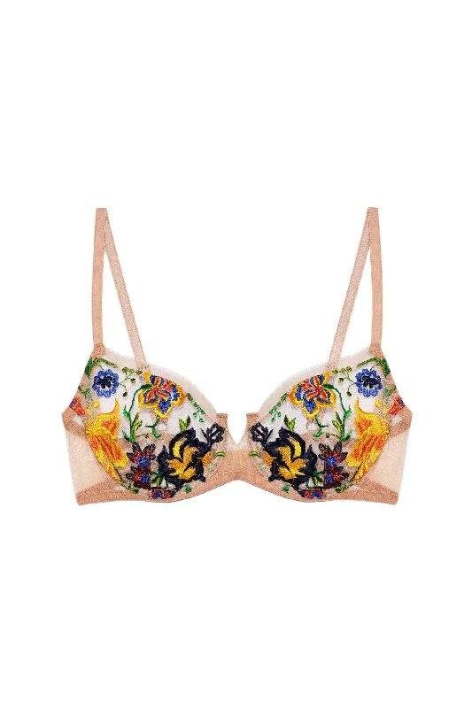 Energy flower balconette bra