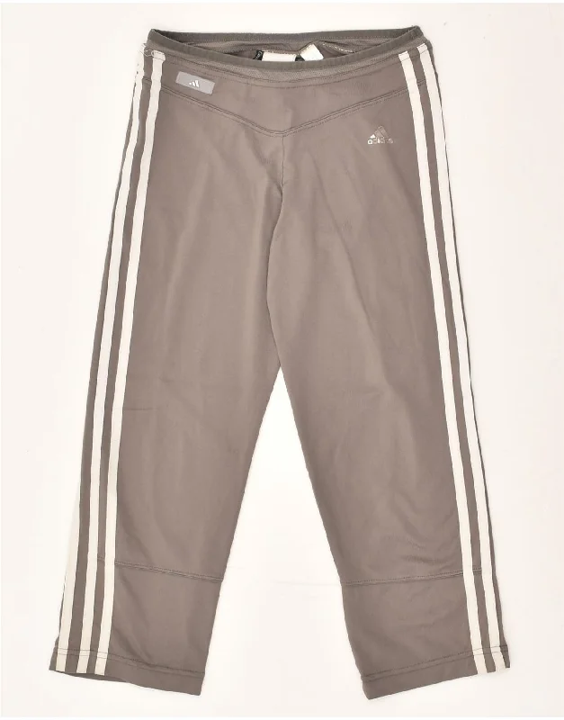 ADIDAS Womens Climacool Capri Tracksuit Trousers UK 10 Small Grey