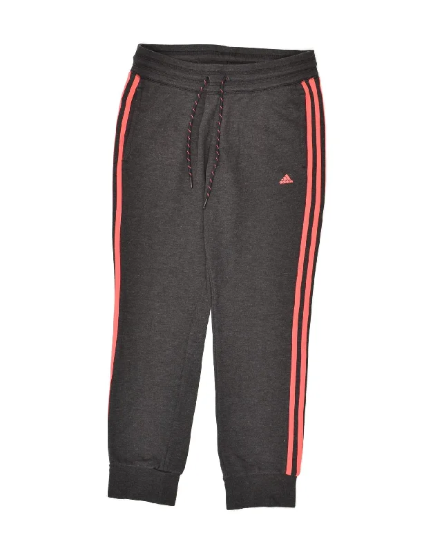 ADIDAS Womens Climalite Tracksuit Trousers Joggers UK 8-10 Small Grey