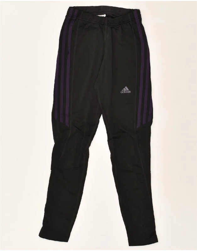 ADIDAS Womens Tracksuit Trousers UK 10 Small Black Polyester