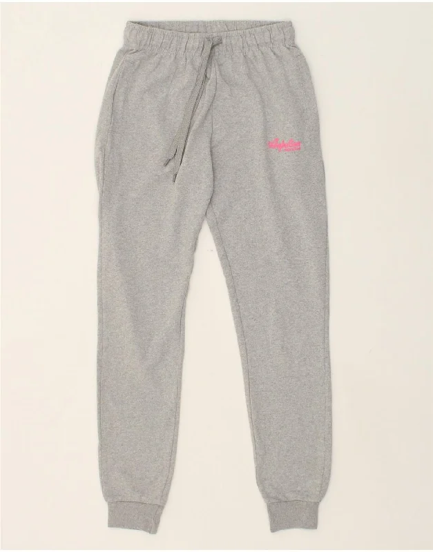 AUSTRALIAN L'ALPINA Womens Tracksuit Trousers Joggers UK 8 Small Grey