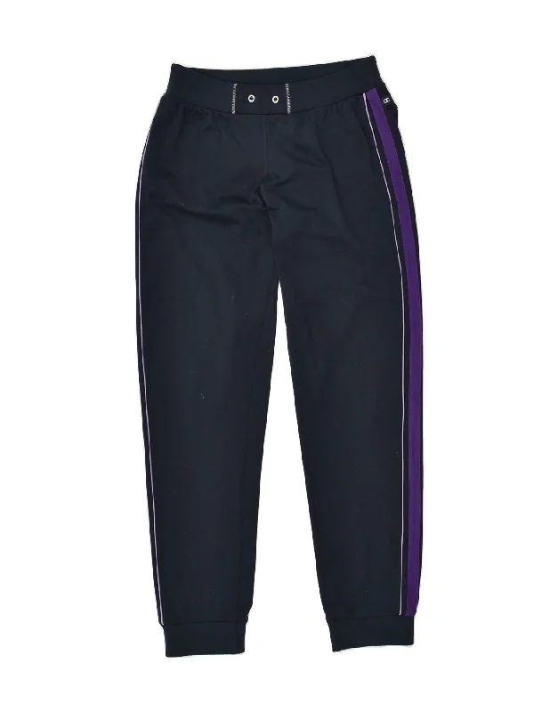 CHAMPION Womens Tracksuit Trousers Joggers UK 12 Medium Navy Blue