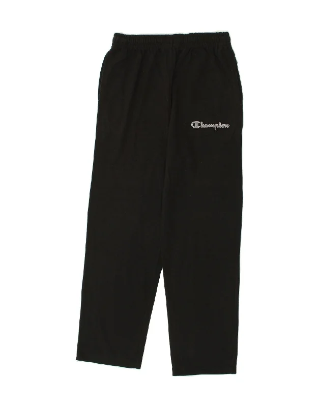 CHAMPION Womens Tracksuit Trousers Large Black Cotton