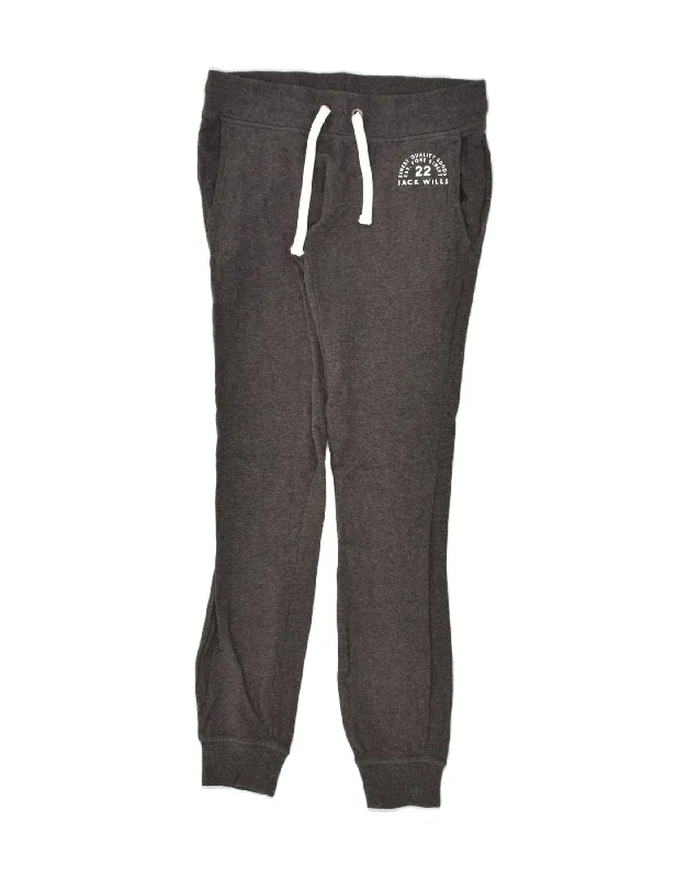 JACK WILLS Womens Tracksuit Trousers Joggers UK 8 Small  Grey Cotton