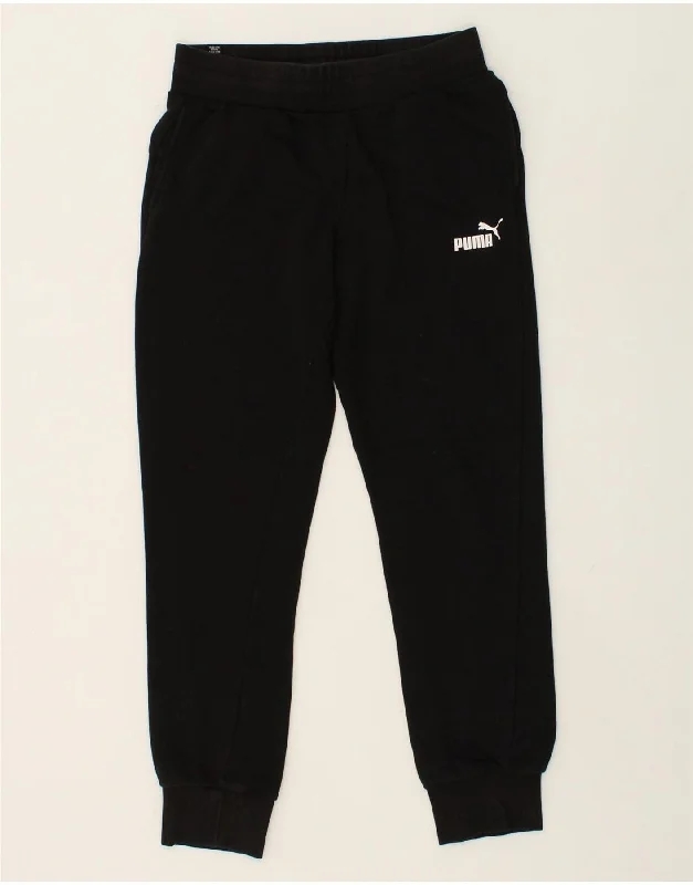 PUMA Womens Tracksuit Trousers Joggers UK 10 Small Black