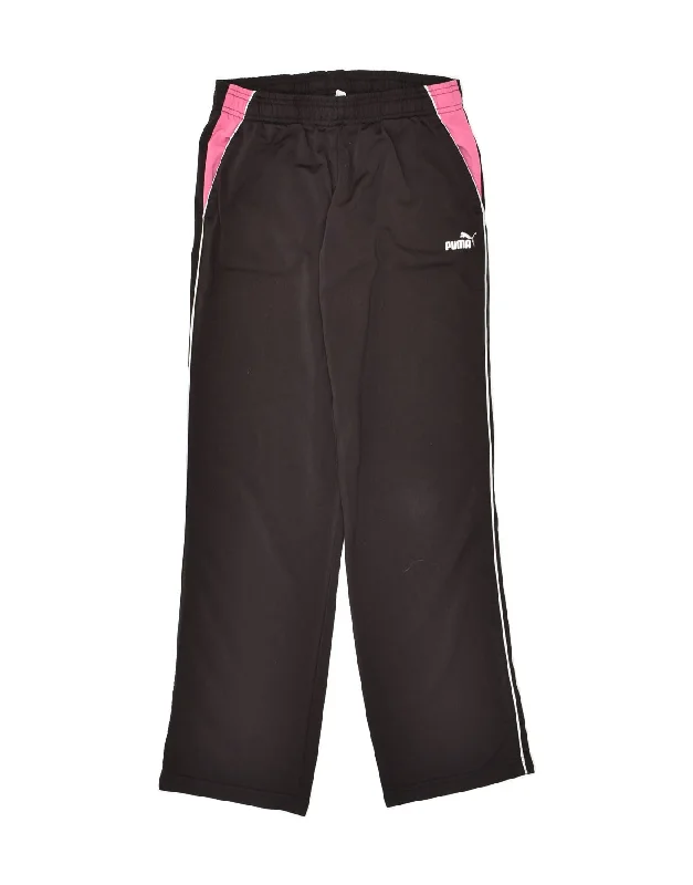 PUMA Womens Tracksuit Trousers UK 10 Small Black Polyester