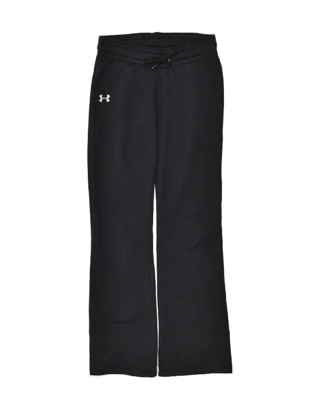 UNDER ARMOUR Womens Tracksuit Trousers UK 6 XS Black