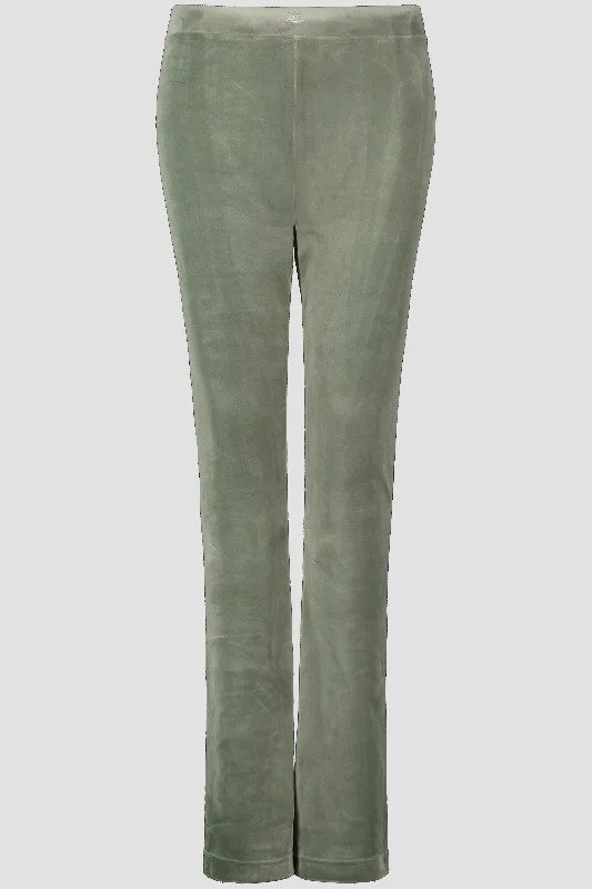 Women's Juicy Couture Freya Thyme Velour Flared Trousers