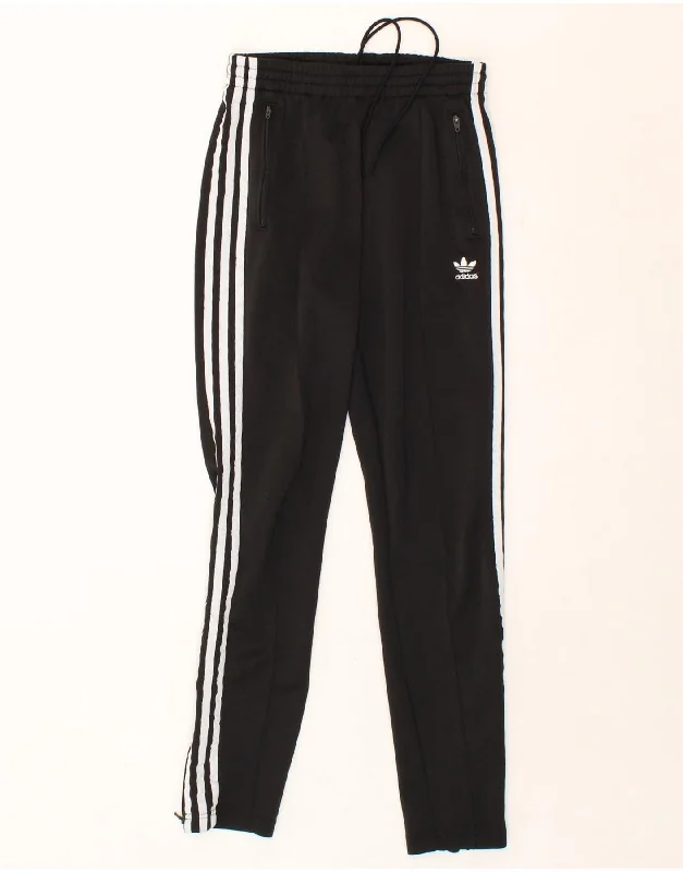 ADIDAS Womens Tracksuit Trousers UK 8 Small Black Polyester