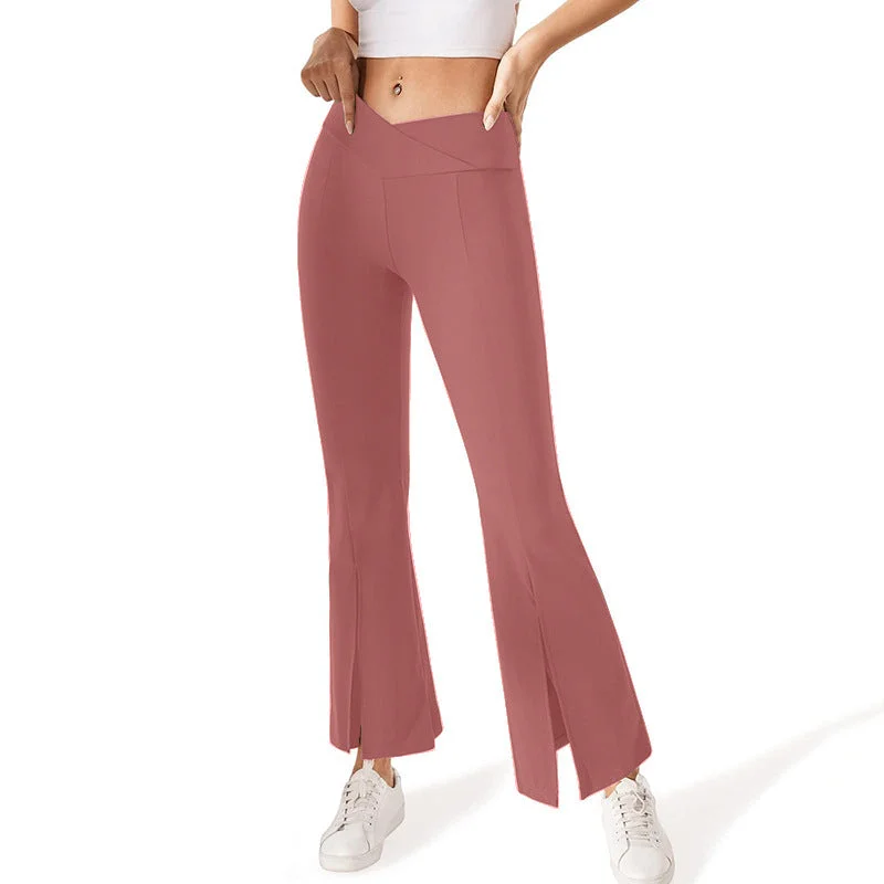 Belly dance New style High-waist split Elastic trousers