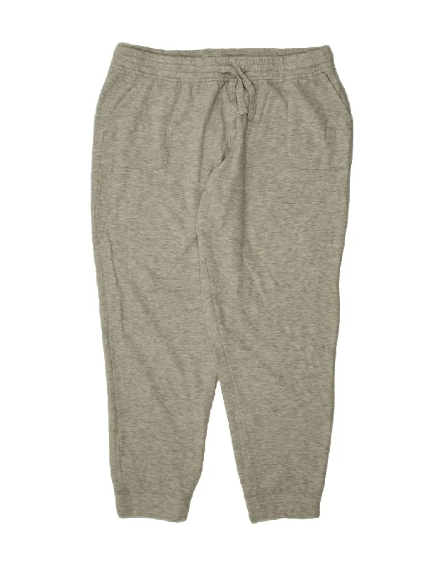 FAT FACE Womens Tracksuit Trousers Joggers UK 16 Large Grey Viscose