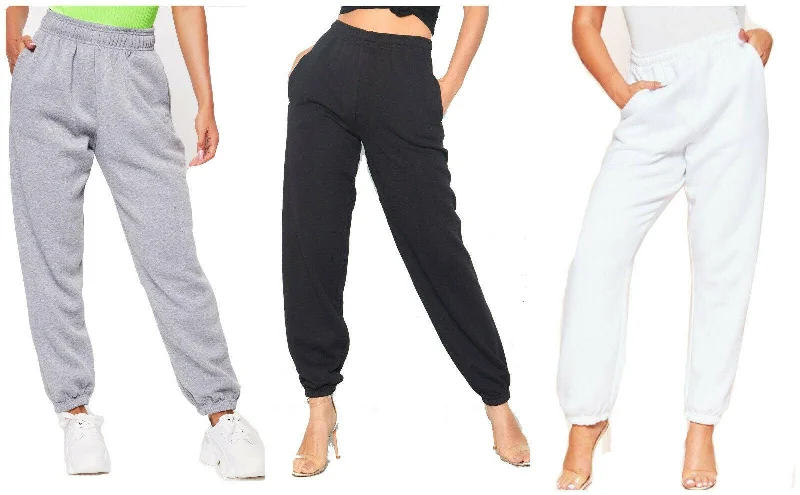 Solid color casual sports trousers