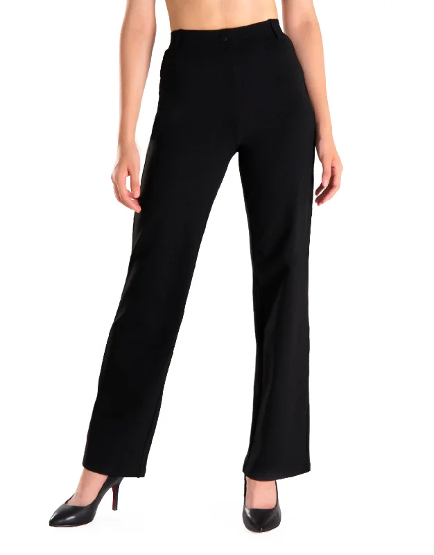 Wide Leg Yoga Dress Pants, Back Pockets