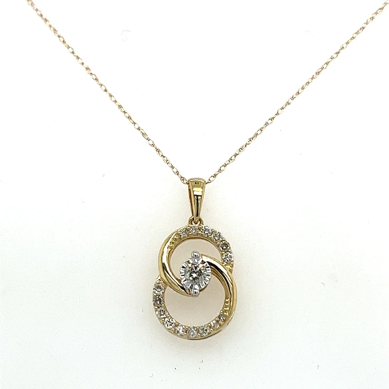 Personalized Jewelry Sale – Unique Pieces At Great Prices Bremer Jewelry 10K White Gold Round Shape Diamond Circle Necklace (.25ctw)