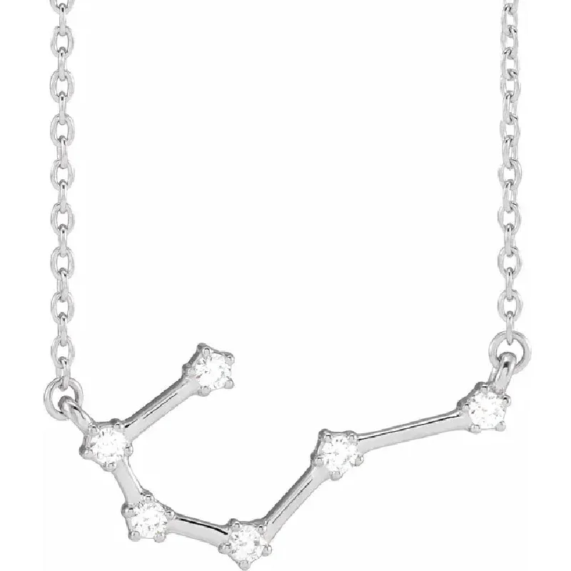 Flash Sale On Stunning Jewelry – Don't Miss Out Bremer Jewelry My Brightest Star 14K White Gold Diamond Cancer Zodiac Pendant with a 14K White Gold Cable Link Necklace (0.18ctw)