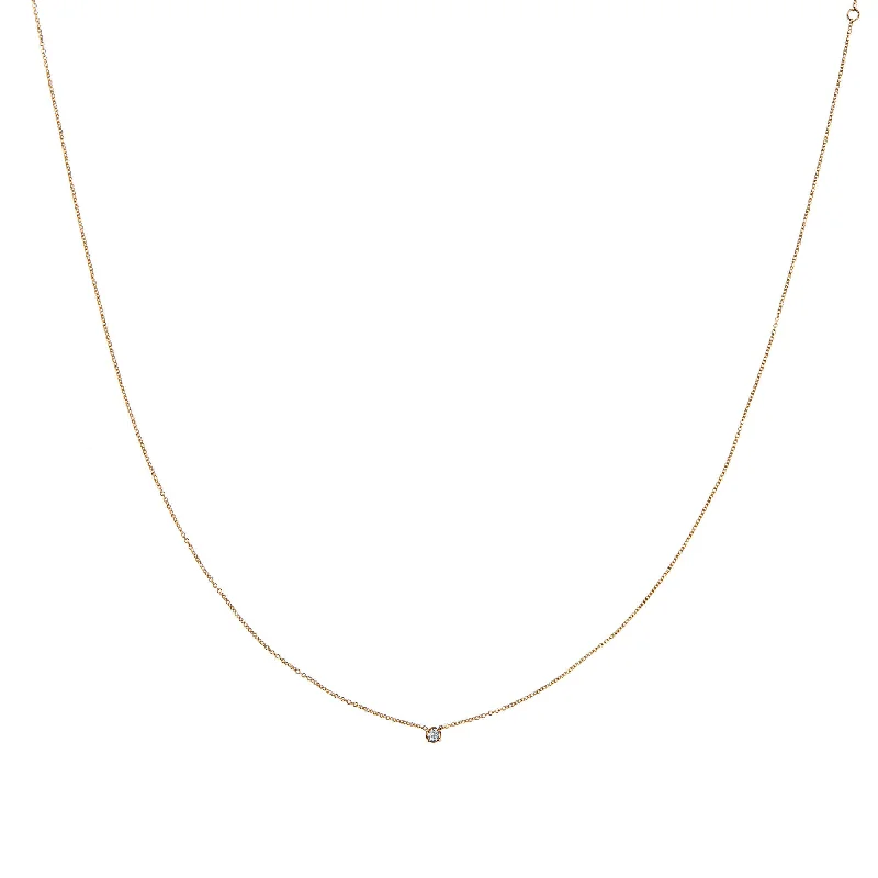 Handcrafted Jewelry Sale – Unique Designs At Low Prices Stellar One Star 18K Gold Necklace w. Diamond