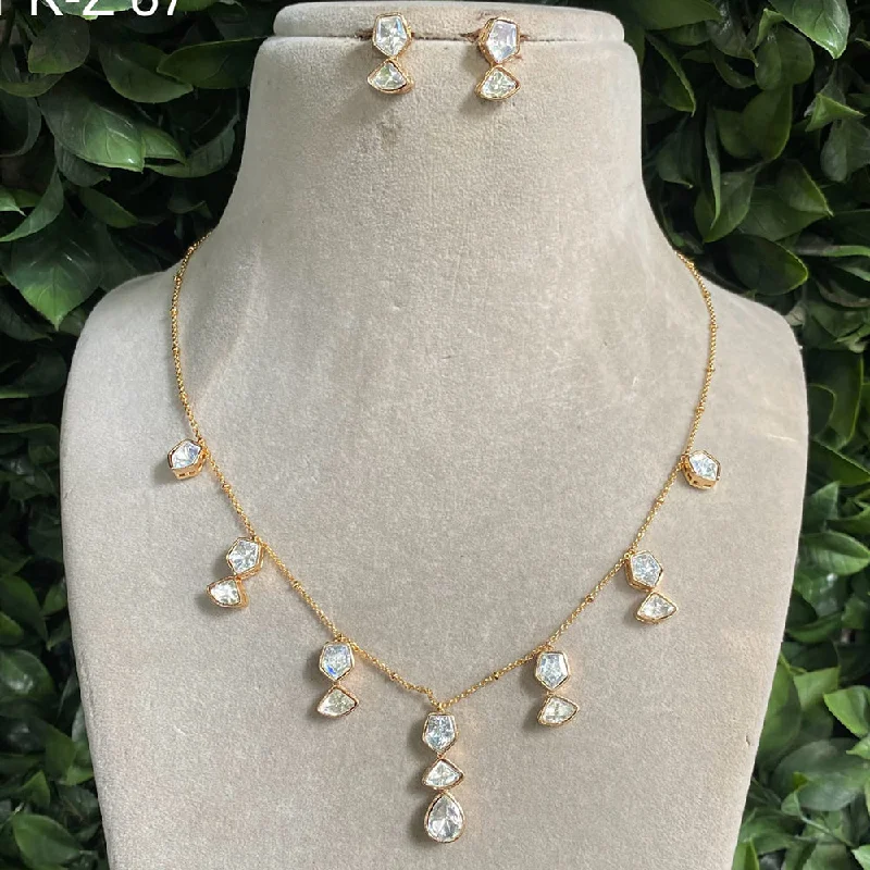 Holiday Jewelry Sale – Perfect Gifts At Great Prices Amoliya Jewels Gold Plated Polki Kundan Necklace Set