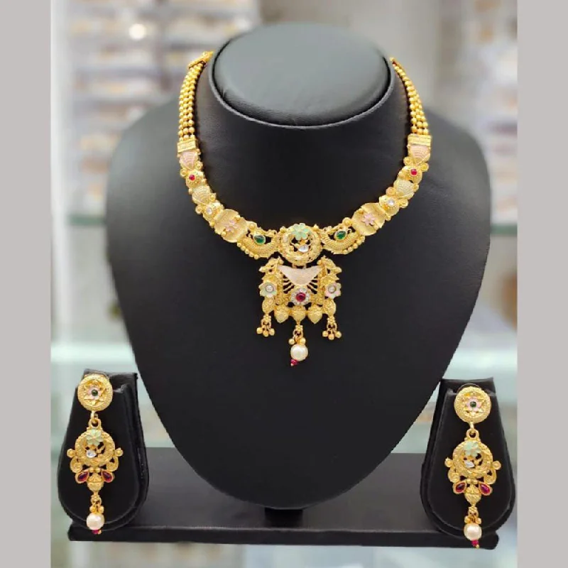 Holiday Jewelry Sale – Perfect Gifts At Great Prices Anjali Jewellery Gold Plated Pota Stone Meenakari Necklace Set