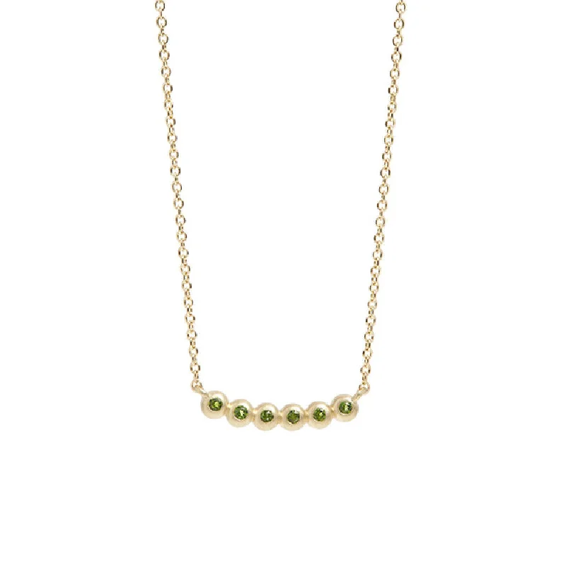 Final Call For Exquisite Jewelry At Reduced Rates My Precious Green Chrome Diopside 10K Gold Necklace