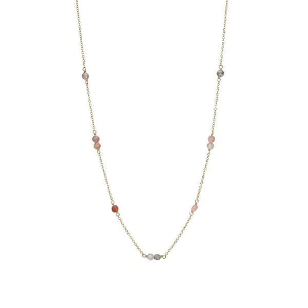 Affordable Luxury Jewelry – Style At A Great Price Pink 18K Gold Plated Necklace w. Spinel