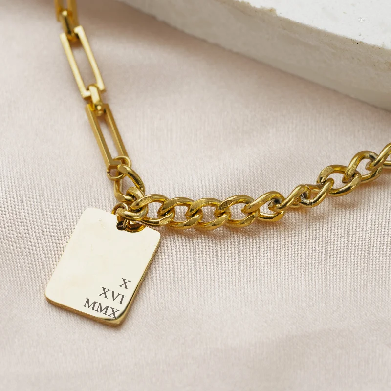 Jewelry Clearance Event – Stock Up Before It's Over Layered Gold Paper Clip Chain Necklace