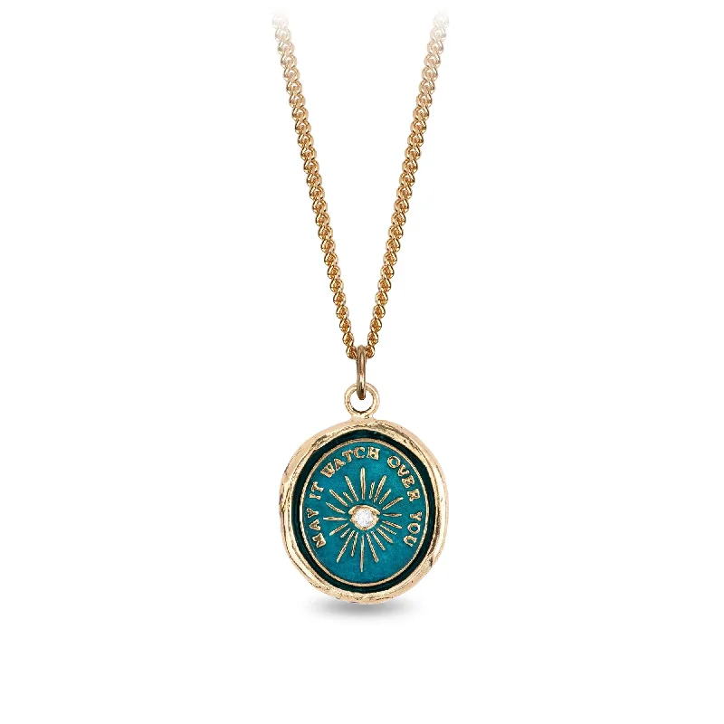 Trending Jewelry Now Available At Exclusive Prices Higher Power 14K Gold Diamond Set Signature Talisman - True Colors