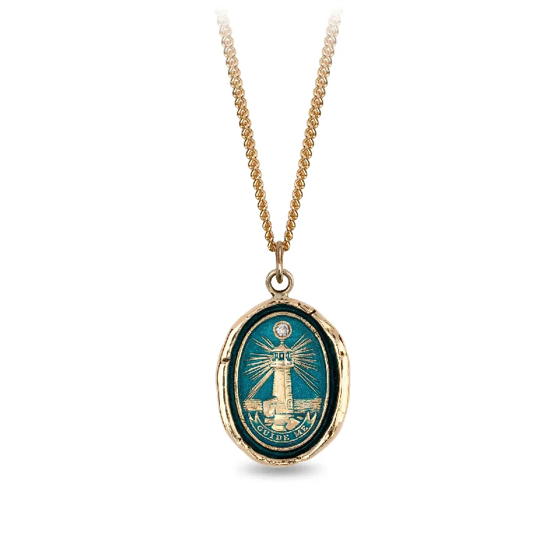 Limited-Time Offer On Premium Jewelry Collections Lighthouse 14K Gold Diamond Set Signature Talisman - True Colors