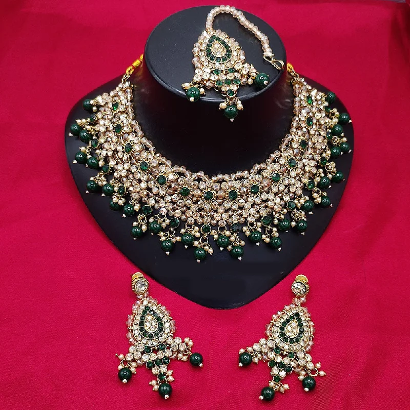 Unmissable Jewelry Clearance – Final Reductions Lucentarts Jewellery Gold Plated Austrian Stone Choker Necklace Set