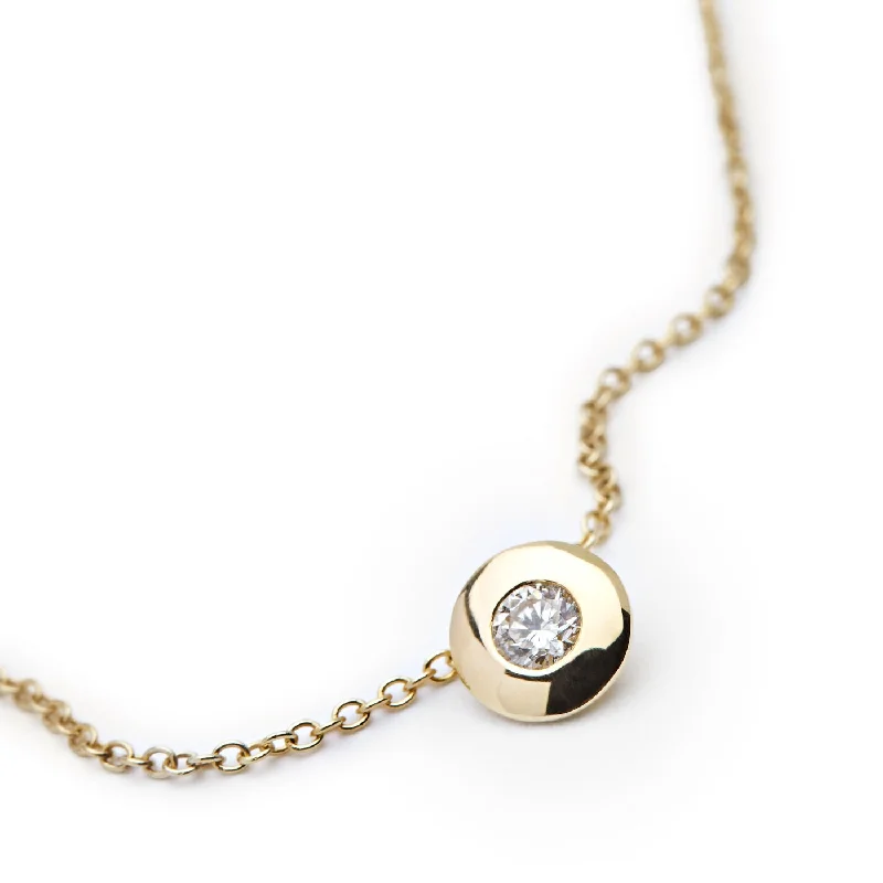 Luxury Jewelry Sale – Elegant Styles At Unbeatable Prices Introspection 18K Gold, Whitegold or Rosegold Necklace w. Diamond