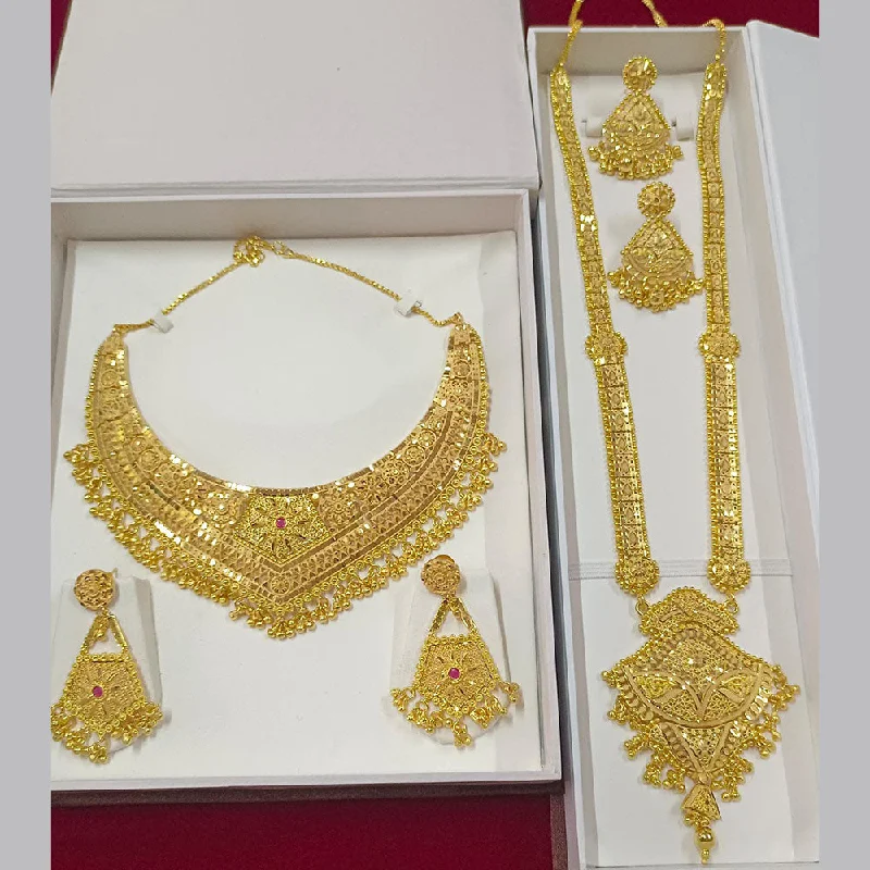 Make Your Outfit Shine With Discounted Jewelry Pari Art Jewellery Forming Double Necklace Set