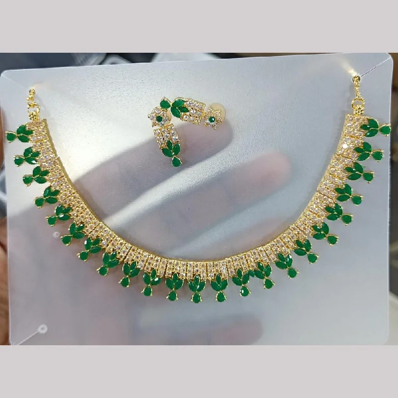 Elegant Jewelry, Affordable Luxury – Shop Now Rani Sati Jewels Gold Plated Austrian Stone Necklace Set