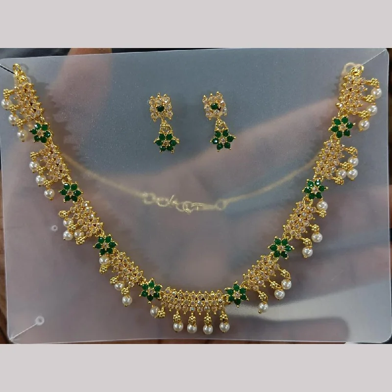 The Biggest Jewelry Sale Of The Year Is Here Rani Sati Jewels Gold Plated Austrian Stone Pearls Necklace Set
