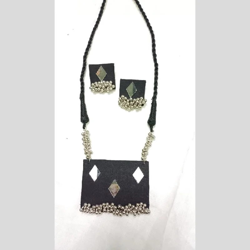 Modern Jewelry At Exclusive Discounts – Shop Today Shrijicreation Oxidised Plated Handmade Ghungroo Mirror Necklace Set