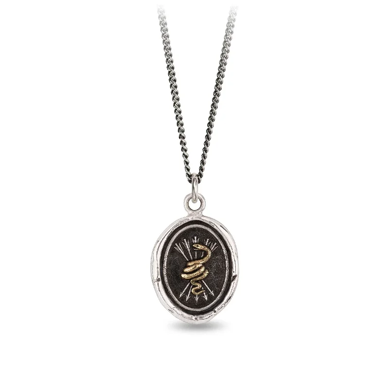 Unmissable Jewelry Sale – Shop Before It's Too Late Snake & Arrows 14K Gold On Silver Talisman