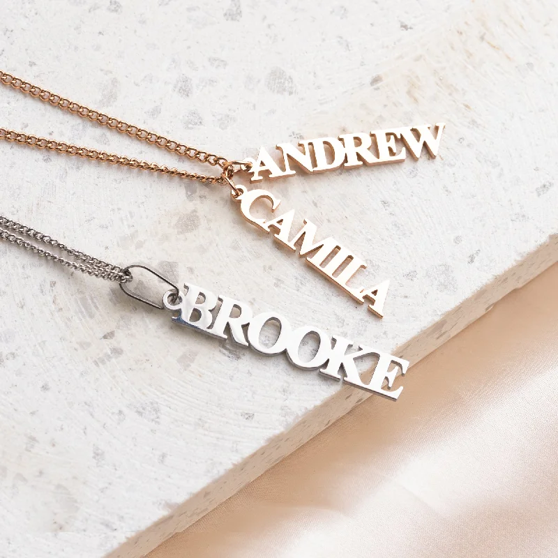 Seasonal Jewelry Clearance – Best Styles At The Lowest Prices Vertical ID Name Necklace