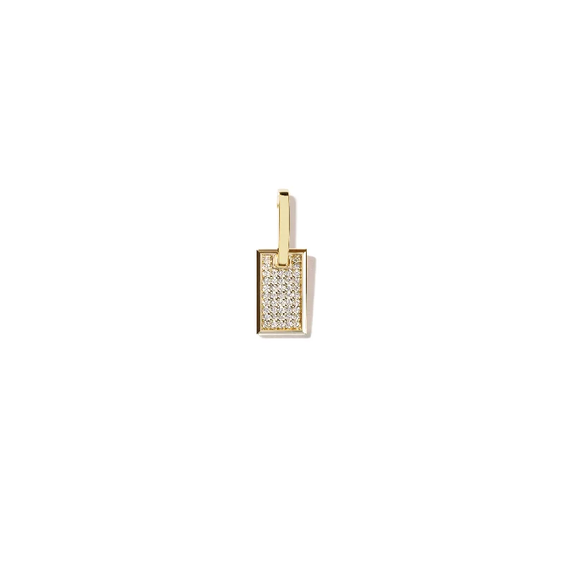Limited-Time Jewelry Sale – Elegant Styles At Less Small Pave Diamond Tag Single Earring