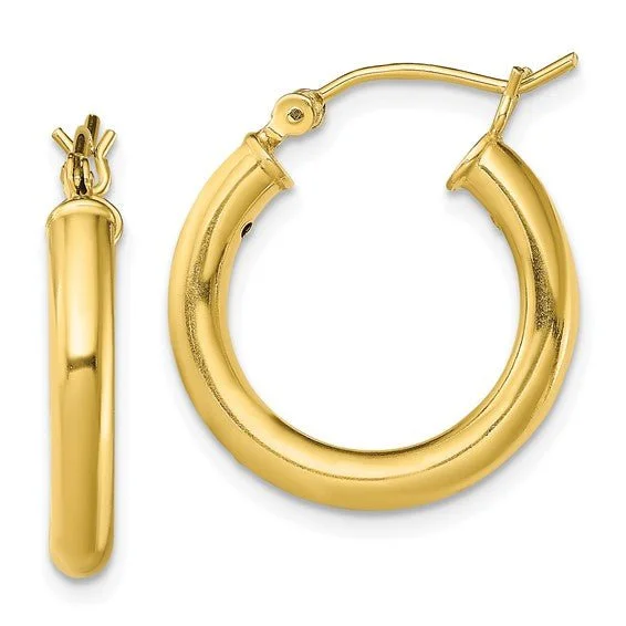 Luxury Jewelry Now At Special Promotional Rates YGP Sterling 3X20mm Shiny Hoop Earrings