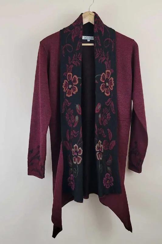 Alpaca Blend Long Cardigan Open - cg17