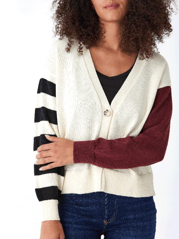 Cicely Colorblock Sweater Knit Cardigan