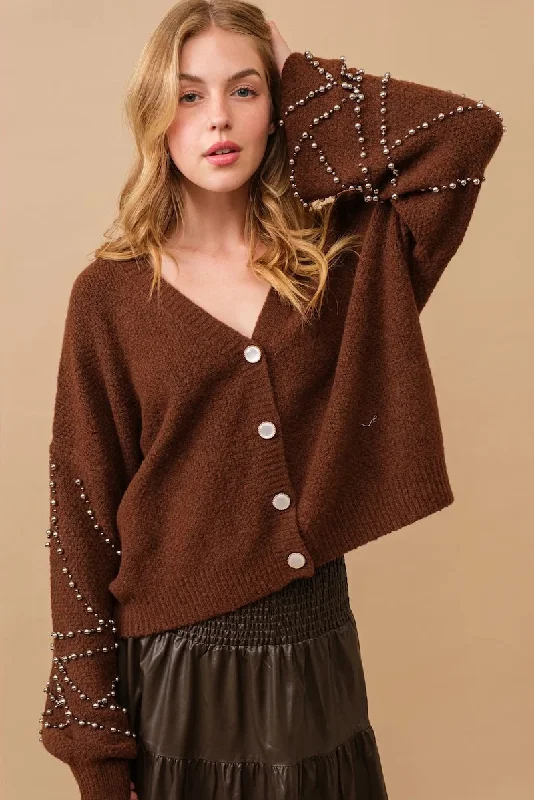 Pearl Embellished Cardigan