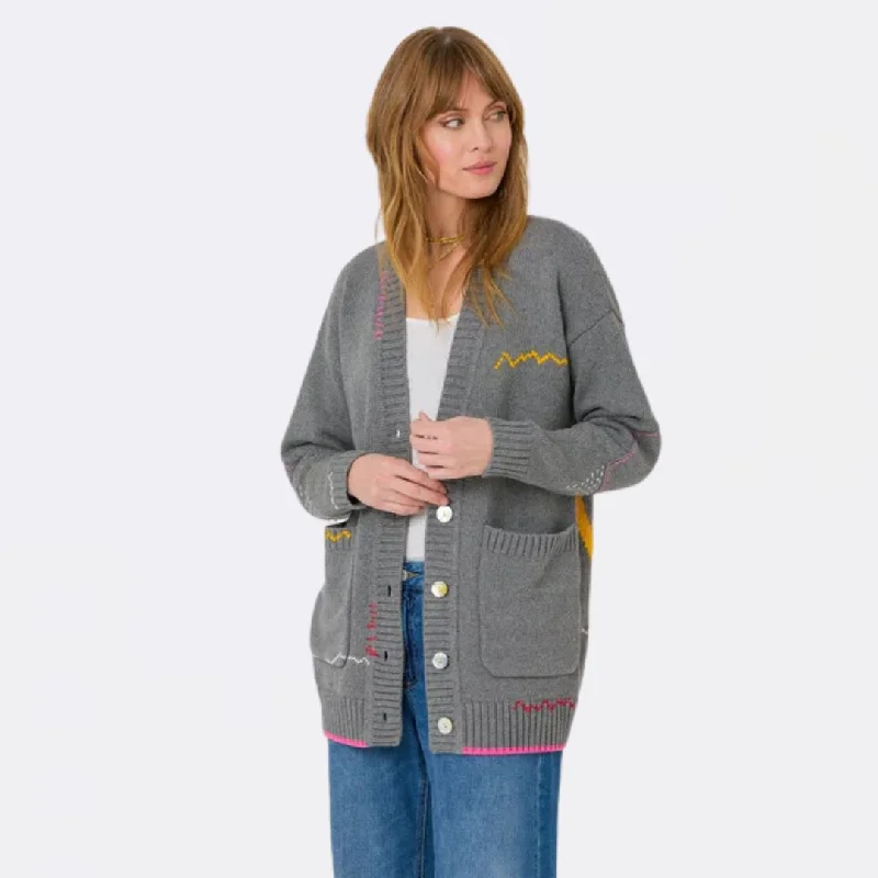 Poppy Cardigan Smiley (Gray)